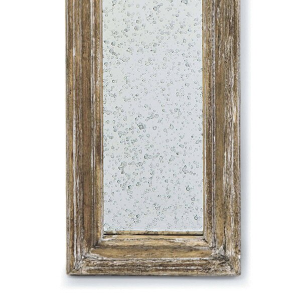 Three Arm Mirror Panel Sconce Small